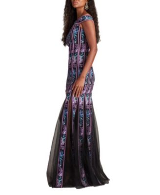 Weston Floral Ribbon and Tulle Gown