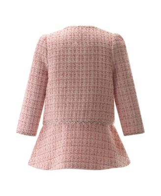 Girls' Tweed Jacket and Skirt Set - Little Kid, Big Kid