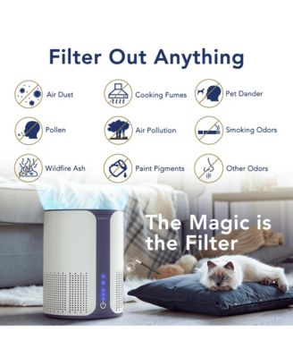HEPA Smart Air Purifier for Home with Essential Oil Diffuser