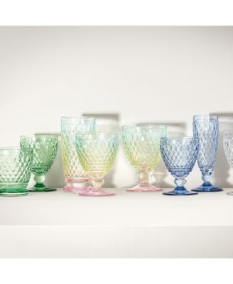 Boston Pearl Crystal Double Old Fashioned Glasses, Set of 4