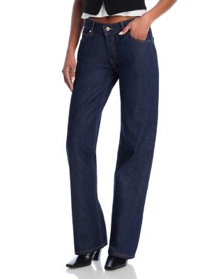 Low Rise Straight Leg Jeans in Havana Night
