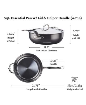 NanoBond&amp;reg; Molecular Titanium 5-Quart Essential Pan with Lid
