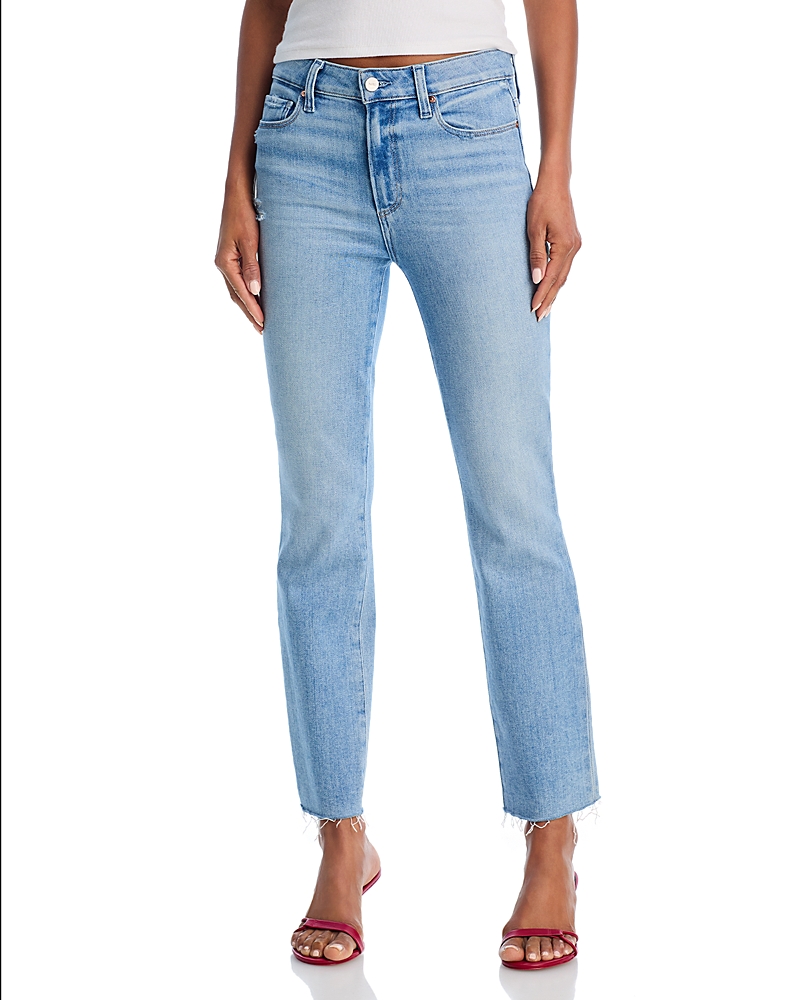 PAIGE CINDY RAW HEM JEANS IN IN TUNE DISTRESSED