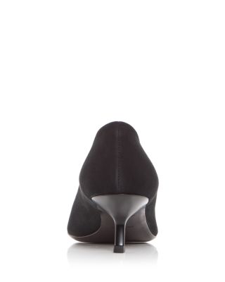 Women's Cap Toe Kitten Heel Pumps