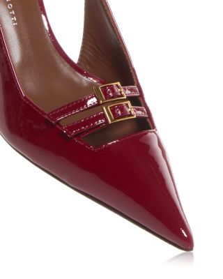 Women's Pointed Buckle Pumps