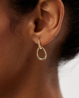 Gold Drop Earrings - Sage