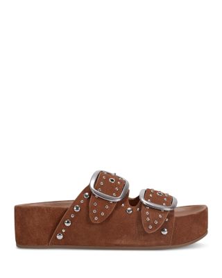 Women&#39;s Sayge Double Studded Strap Platform Sandals