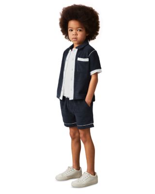 Boys' Selvio Velour Color Blocked Shorts - Big Kid