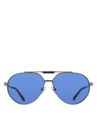 Aviator Brow Bar Sunglasses, 62mm