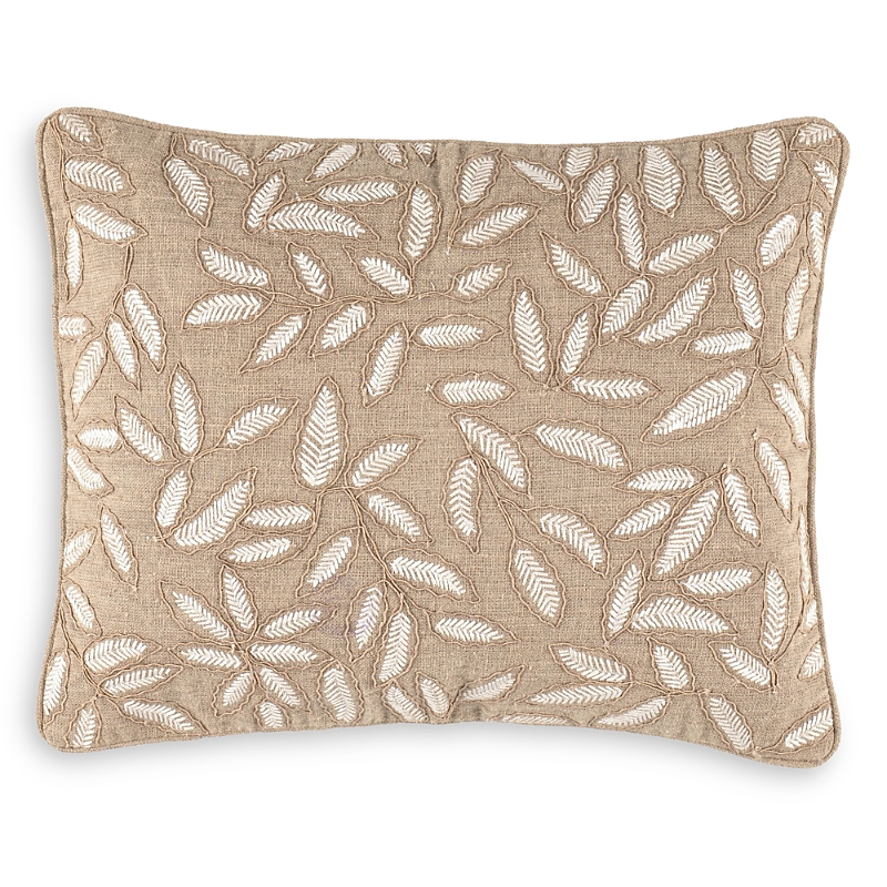 Annie Selke Amelia Embroidered Decorative Pillow Cover In Natural