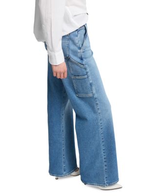Lotta High Rise Wide Leg Jeans in Fancy
