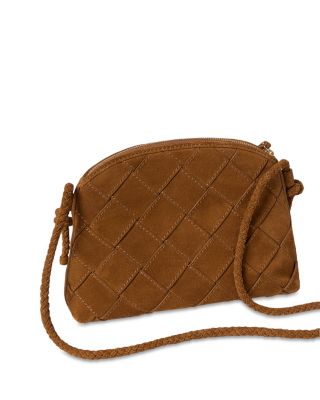 Mallory Woven Suede Crossbody Bag