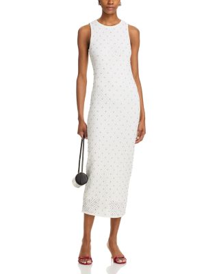 Rhinestone Knit Midi Dress - Exclusive