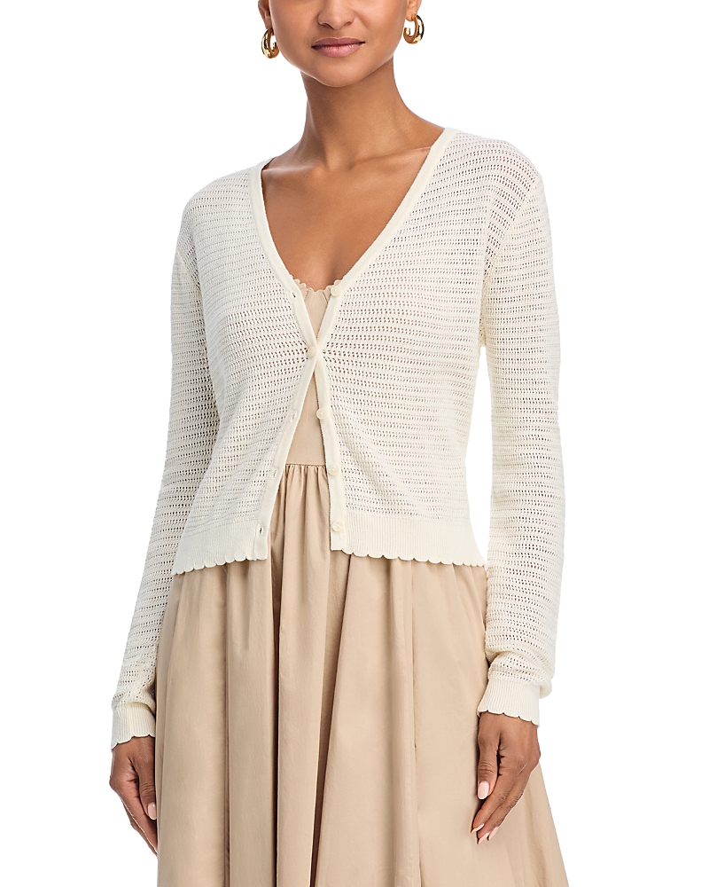 French Connection Nesta Cardigan In Classic Cream