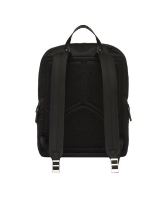 Re-Nylon and Saffiano Leather Backpack