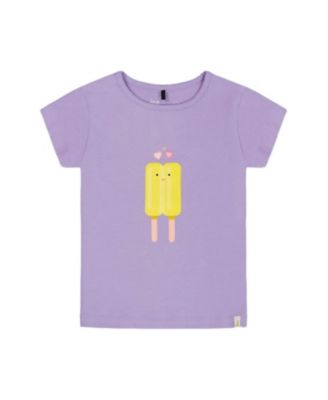 Deux par Deux - Girls' Lollipop Print Organic Cotton Tee- Big Kid