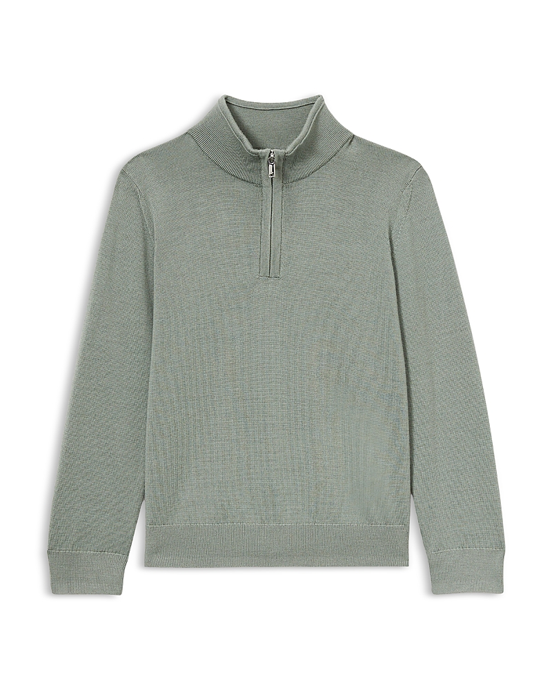 Reiss Boys' Blackhall Merino Zipped Funnel Neck Top - Big Kid
