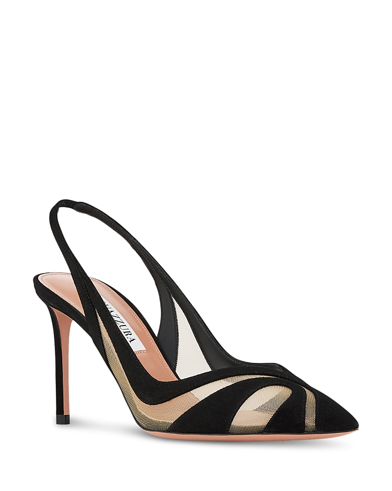 Aquazzura Women's Lune 85 Slingback Pumps