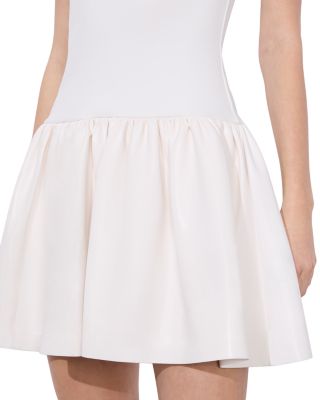 Ella Combo Faux Leather Sleeveless Dress