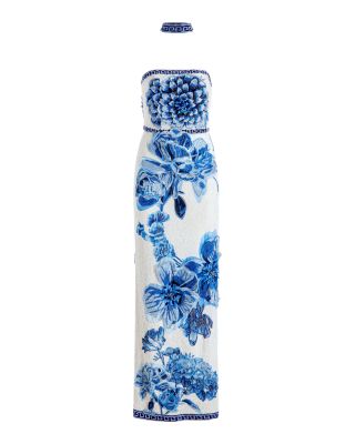 Georgie Embellished Strapless Dress & Choker