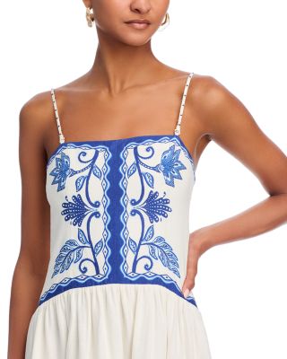 Shell Garden Sleeveless Midi Dress