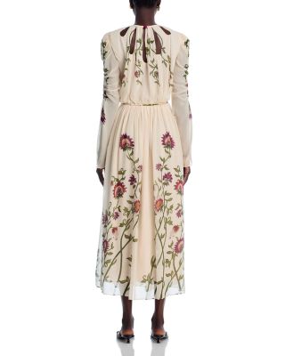 Romantic Nature Long Sleeve Maxi Dress