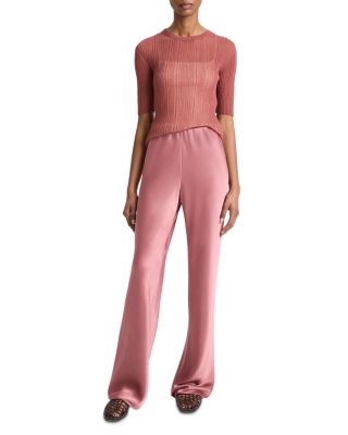 Fluid Satin Bias Pant