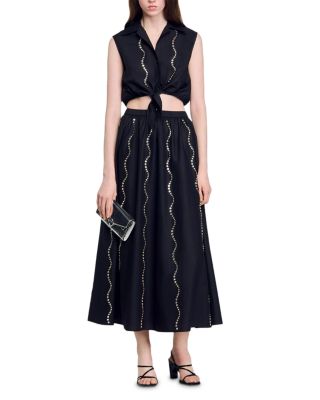 Rhinestone Maxi Skirt