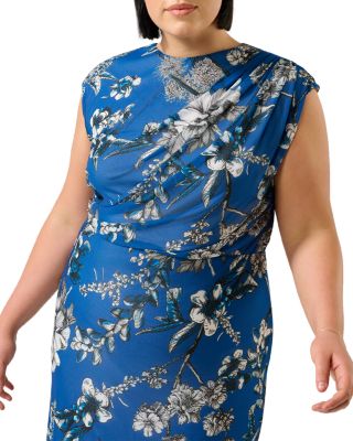 Plus Elysium Floral Mesh Midi Dress