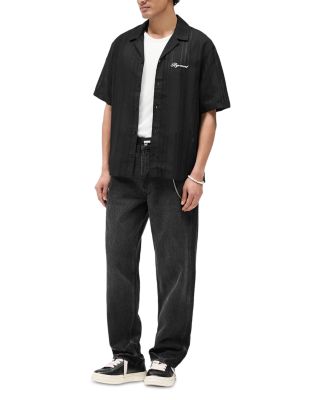 Embroidered Oversized Fit Bowling Shirt  