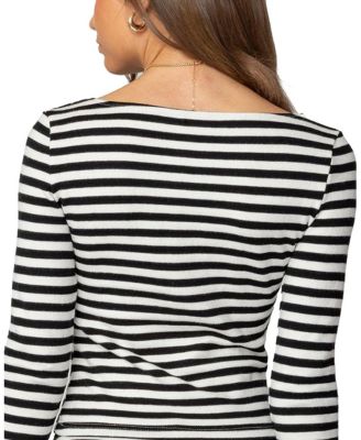 Hali Striped Knit Top