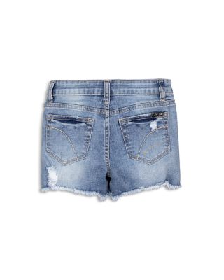 Girls' Jessie Loose Fit Rocker Rip & Repair Denim Shorts - Big Kid
