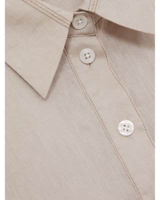 Nina Linen Popover Top