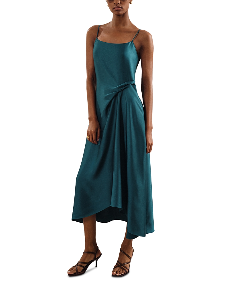 Reiss Zoe Draped Slip Dress