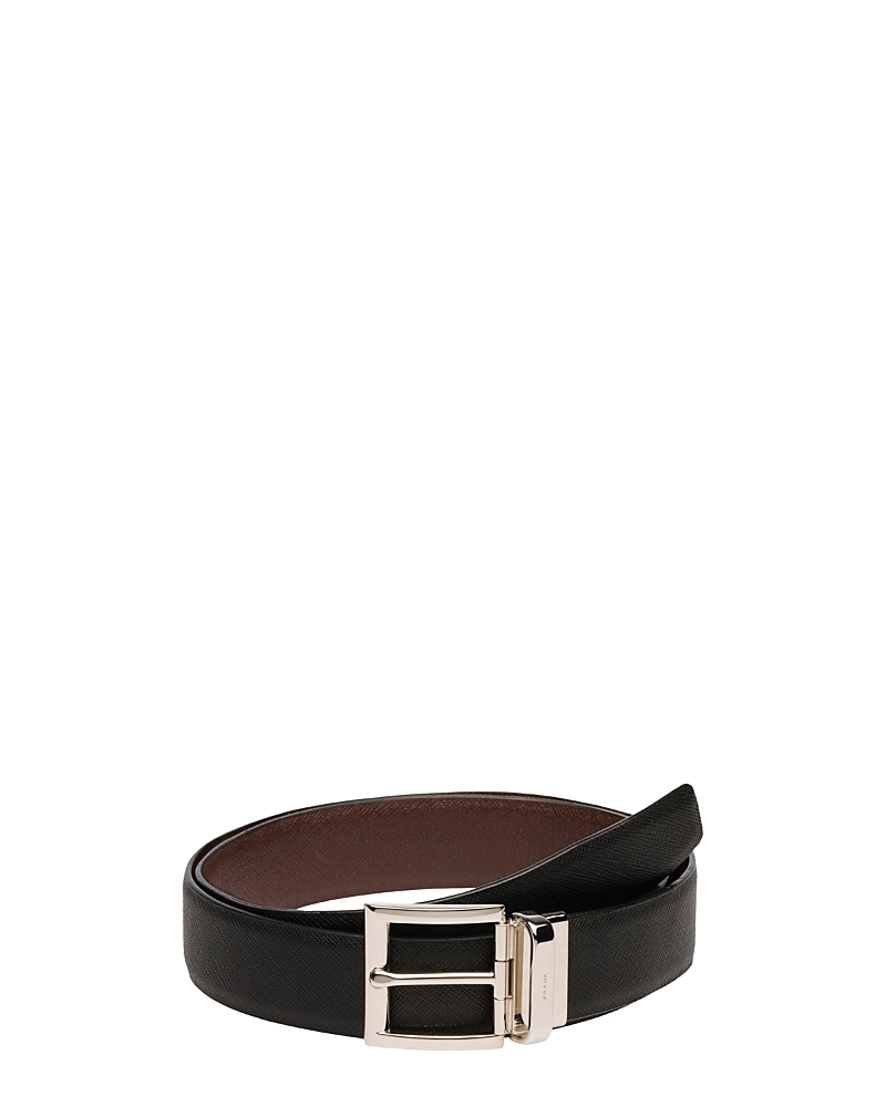 Prada Saffiano Leather Reversible Belt