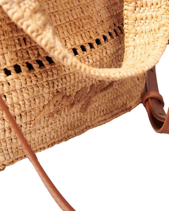 Crocheted Raffia Mini Tote