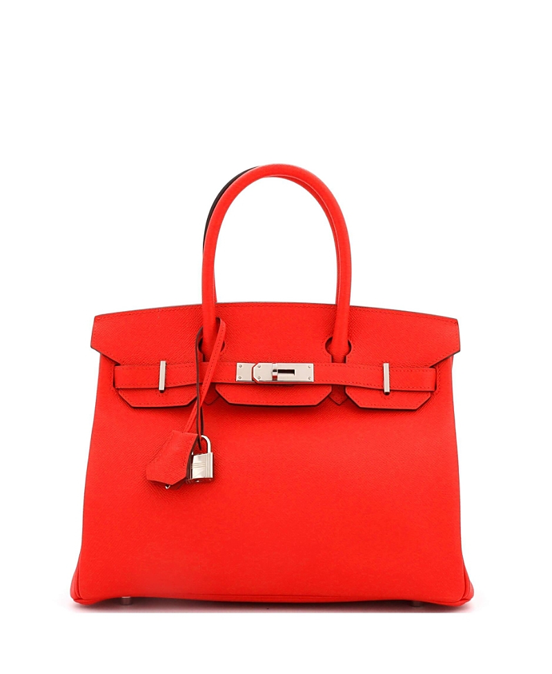 Pre-owned Pre-owned Hermes Hermes Birkin 30 Handbag Red Epsom With Palladium Hardware In Rouge De Coeur