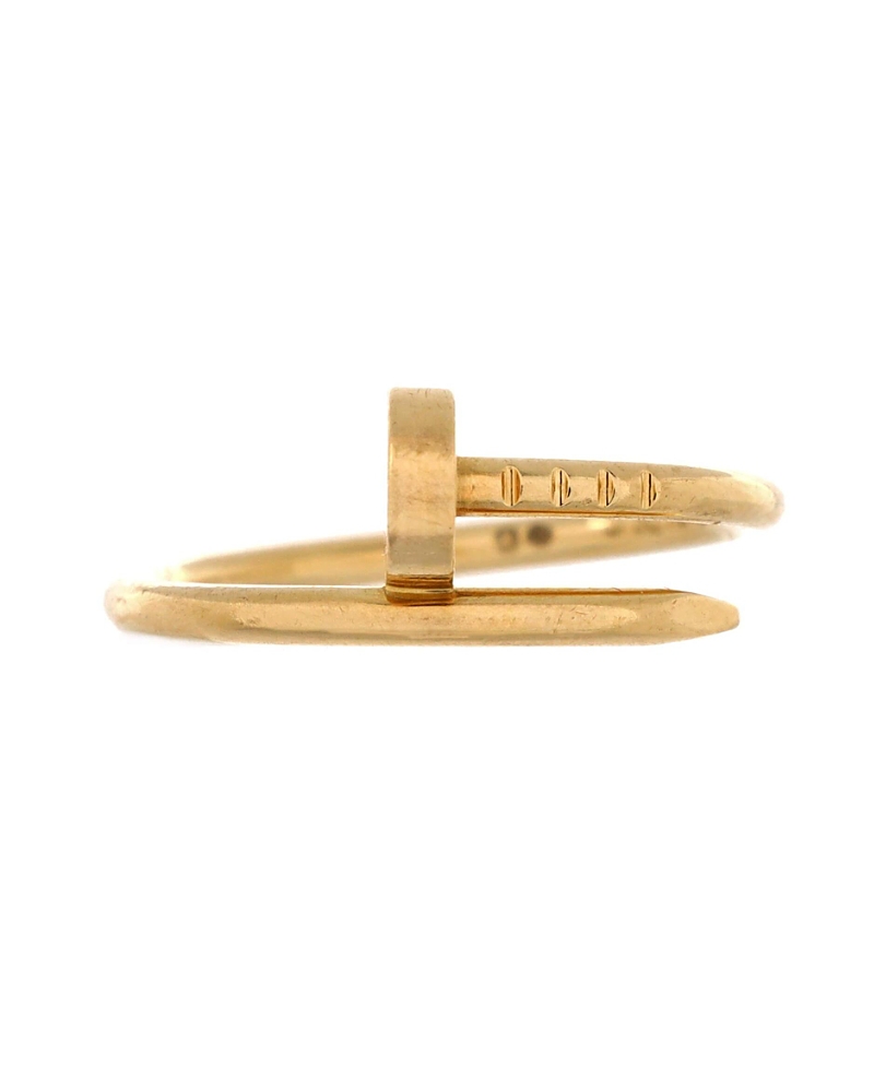 Pre-owned Pre-owned Cartier Cartier Small Juste Un Clou Ring 18k Gold