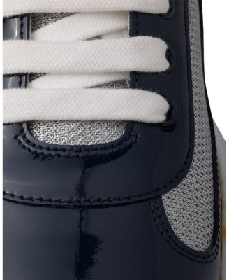 Men's Patent Leather and Technical Fabric Prada America's Cup Sneakers
