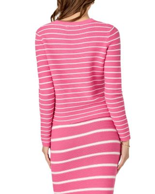 Women's Round-neck Striped Sweater
