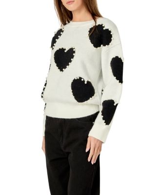 Women's Long-Sleeve Heart Sweater