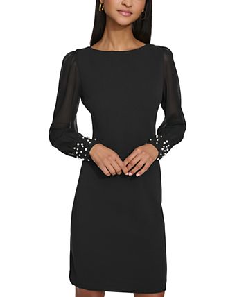 long sleeve womens party dresses sequin formal long cocktail Shaping hugs curves gently Long Sleeve Cocktail Dresses -