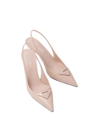  Women's Brushed Leather Slingback Pumps