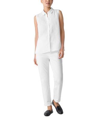 Linen Sleeveless Shirt