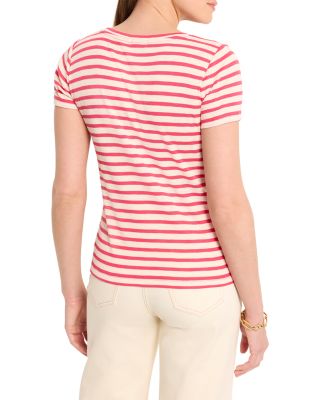 Scoop Neck Stripe Tee