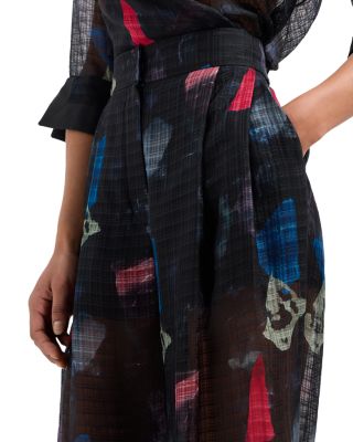 Abstract Print Pants