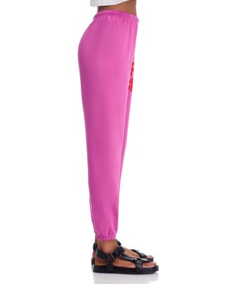 Cotton Logo Sweatpants in Pinkbird