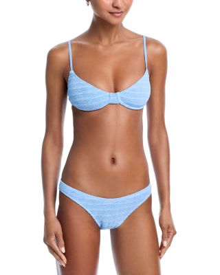 Gracie Balconette Bikini Top &amp; Sign Crinkle Bikini Bottom