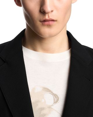 Regular Fit 3D Crepe Jersey Blazer