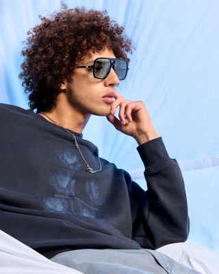 Floral Print Fleece Sweatshirt